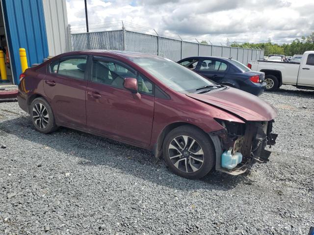 2HGFB2F51DH032655 - 2013 HONDA CIVIC LX BURGUNDY photo 4