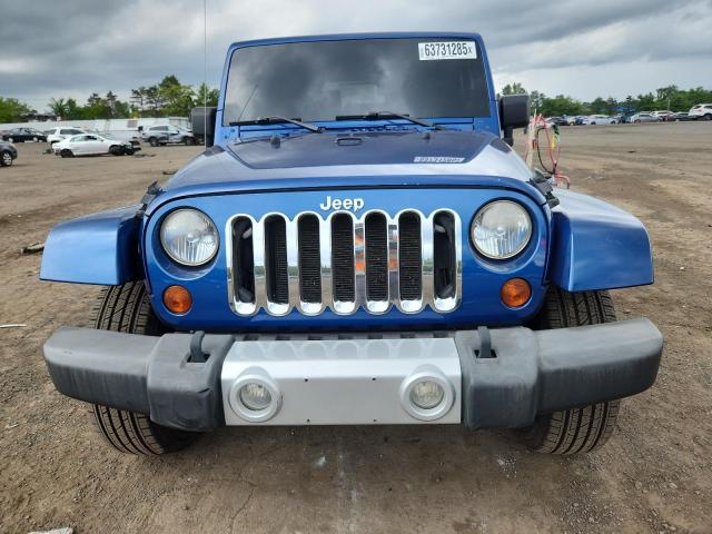 1J4FA54139L719787 - 2009 JEEP WRANGLER SAHARA Azul foto 5