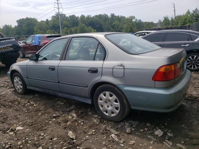 2HGEJ667XXH560559 - 1999 HONDA CIVIC LX TEAL photo 2