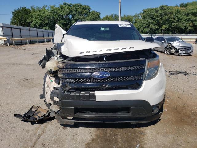 1FM5K8GT1DGB99177 - 2013 FORD EXPLORER SPORT WHITE photo 5