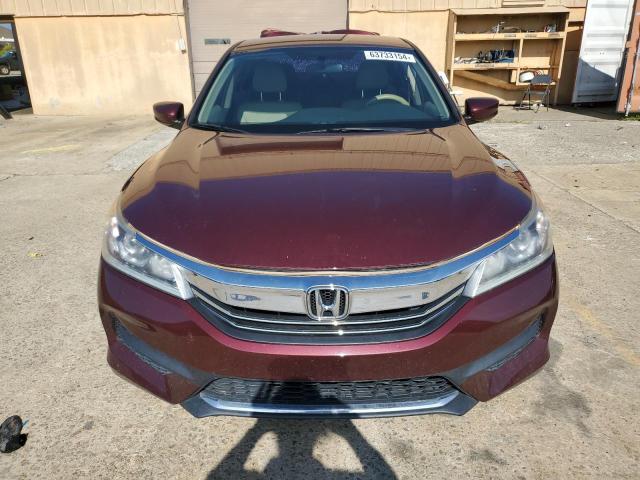 1HGCR2F34HA175214 - 2017 HONDA ACCORD LX RED photo 5