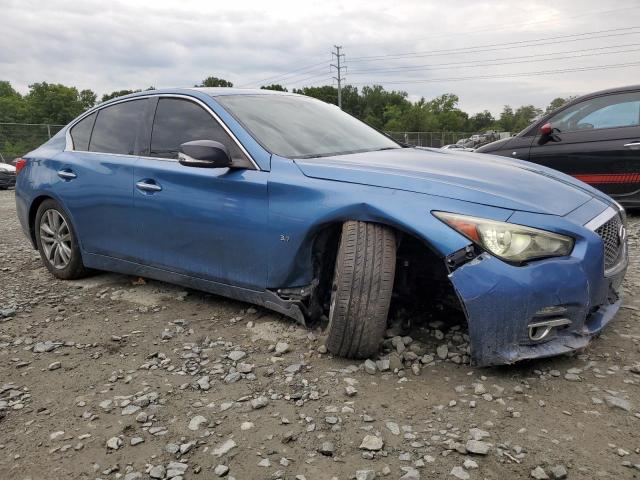 JN1BV7AR8EM696089 - 2014 INFINITI Q50 BASE BLUE photo 4