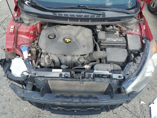 KNAFZ4A84F5267307 - 2015 KIA FORTE EX RED photo 11