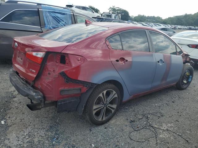 KNAFZ4A84F5267307 - 2015 KIA FORTE EX RED photo 3