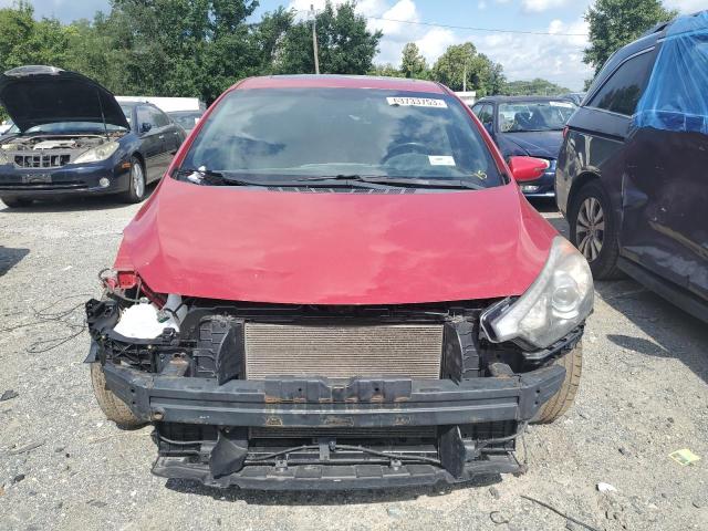 KNAFZ4A84F5267307 - 2015 KIA FORTE EX RED photo 5