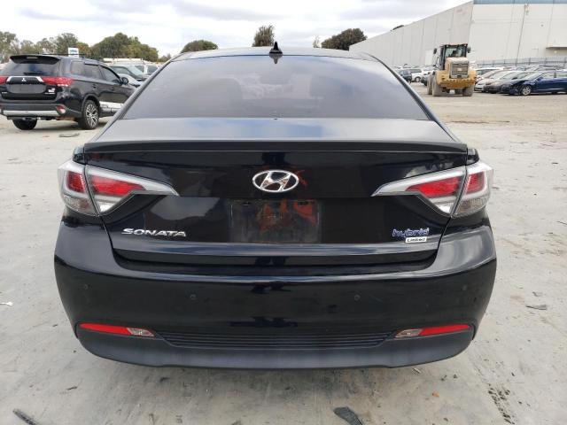 KMHE34L13GA028187 - 2016 HYUNDAI SONATA HYBRID BLACK photo 6