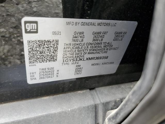 1GYS3JKLXMR369358 - 2021 CADILLAC ESCALADE ESV LUXURY 黑色 照片 13