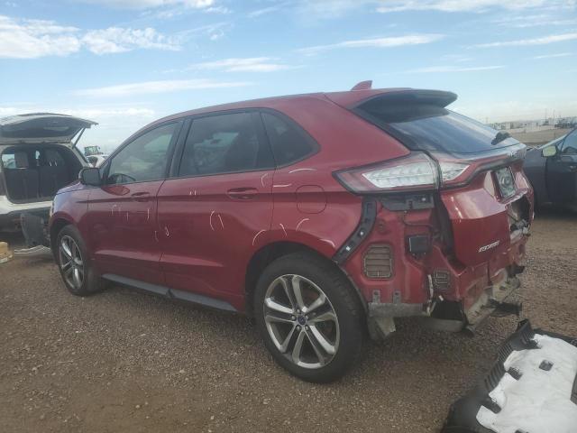 2FMPK4AP8GBB31323 - 2016 FORD EDGE SPORT RED photo 2