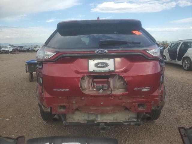 2FMPK4AP8GBB31323 - 2016 FORD EDGE SPORT RED photo 6