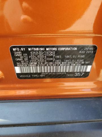 JA4AP3AU4LU004319 - 2020 MITSUBISHI OUTLANDER ES Նարնջագույն լուսանկար 13