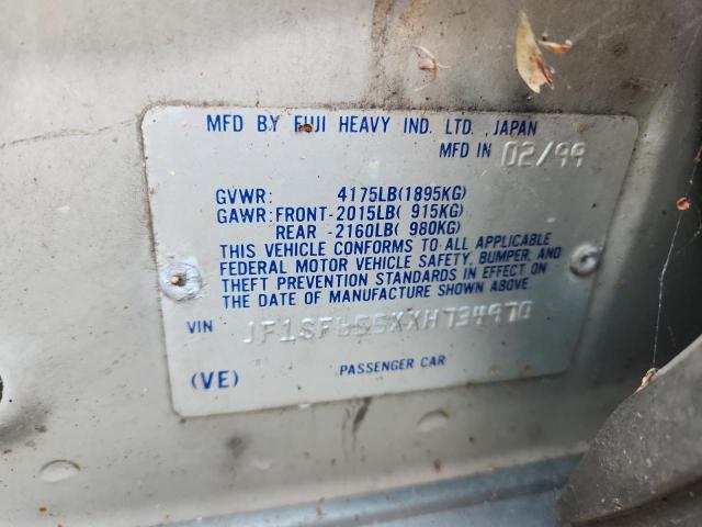 JF1SF655XXH734970 - 1999 SUBARU FORESTER S 银色 照片 12