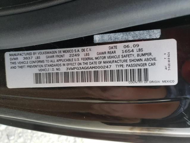 3VWPG3AG6AM000247 - 2010 VOLKSWAGEN NEW BEETLE Schwarz Foto 12