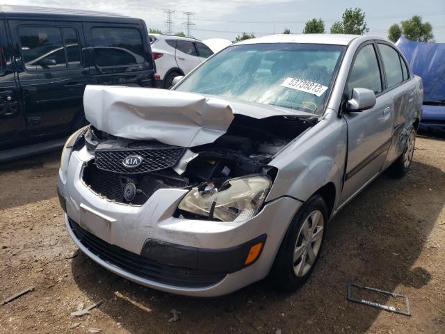 KNADE123376292375 - 2007 KIA RIO BASE SILVER photo 1