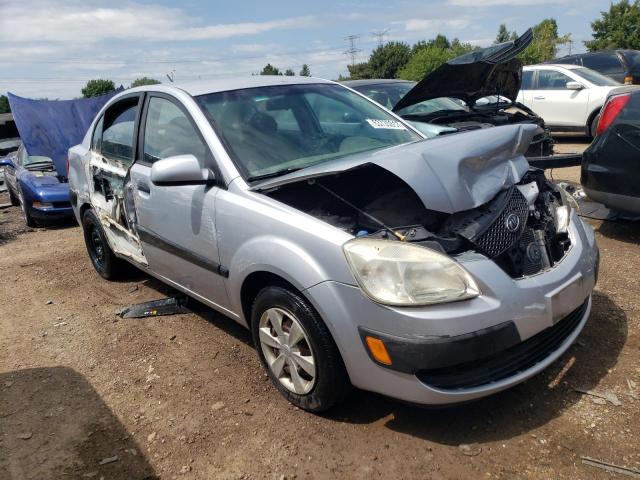 KNADE123376292375 - 2007 KIA RIO BASE SILVER photo 4