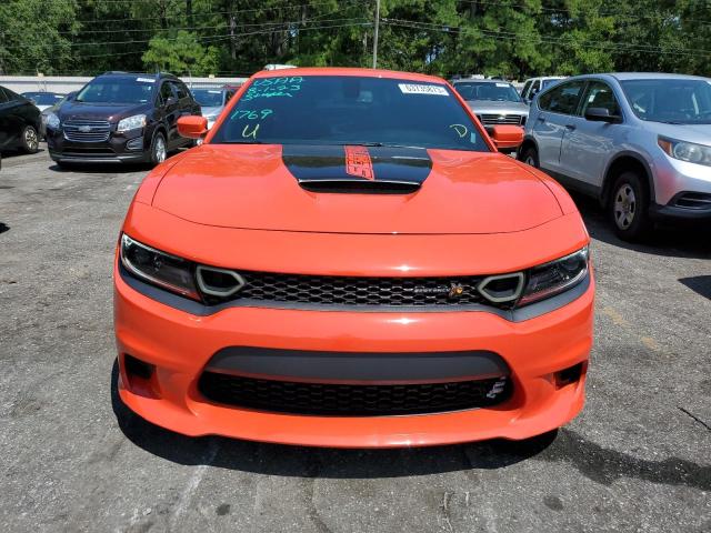 2C3CDXGJ3LH202490 - 2020 DODGE CHARGER SCAT PACK ORANGE photo 5