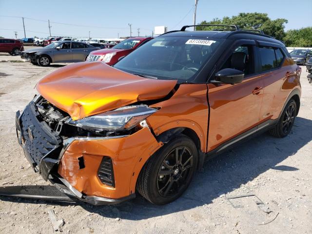 3N1CP5DV9ML554984 - 2021 NISSAN KICKS SR ORANGE photo 1