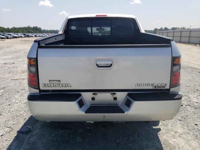 2HJYK16527H551005 - 2007 HONDA RIDGELINE RTL SILVER photo 6