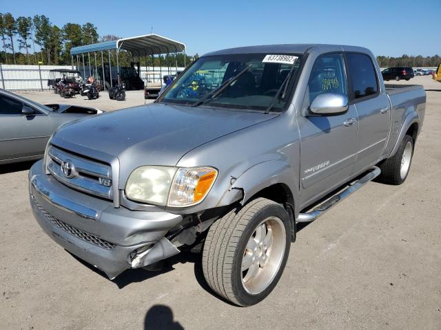 5TBET341X6S524790 - 2006 TOYOTA TUNDRA DOUBLE CAB SR5 SILVER photo 2