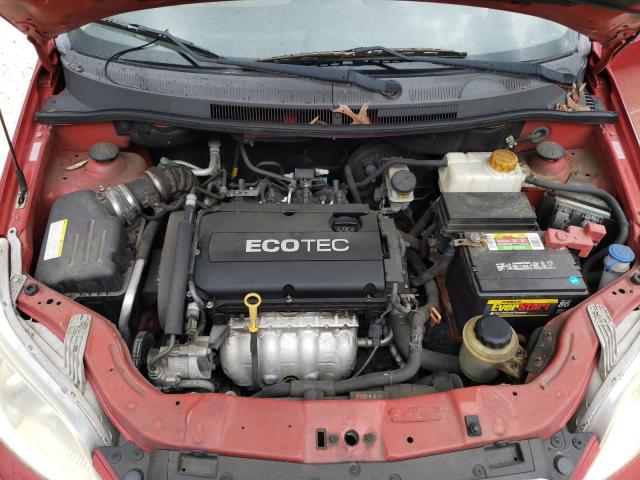 KL1TD6DE3AB133911 - 2010 CHEVROLET AVEO LS წითელი ფოტო 11