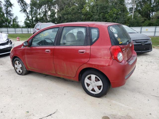 KL1TD6DE3AB133911 - 2010 CHEVROLET AVEO LS წითელი ფოტო 2