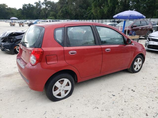 KL1TD6DE3AB133911 - 2010 CHEVROLET AVEO LS წითელი ფოტო 3