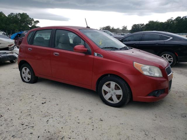 KL1TD6DE3AB133911 - 2010 CHEVROLET AVEO LS წითელი ფოტო 4