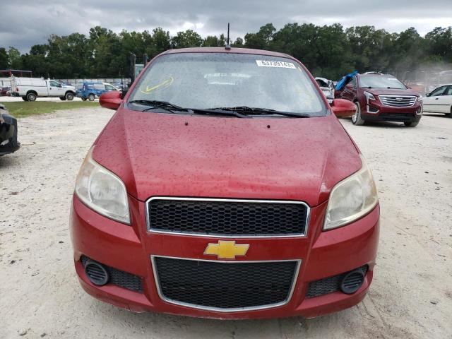 KL1TD6DE3AB133911 - 2010 CHEVROLET AVEO LS წითელი ფოტო 5