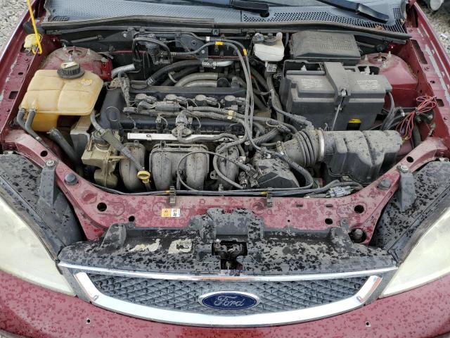 1FAFP31N57W282683 - 2007 FORD FOCUS ZX3 RED photo 11