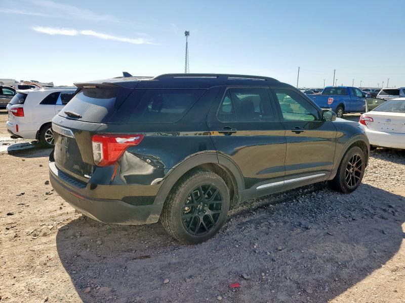 1FMSK8DH4LGC79753 - 2020 FORD EXPLORER XLT შავი ფოტო 3