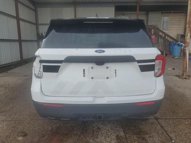 1FM5K8AC2MNA17510 - 2021 FORD EXPLORER POLICE INTERCEPTOR WHITE photo 6