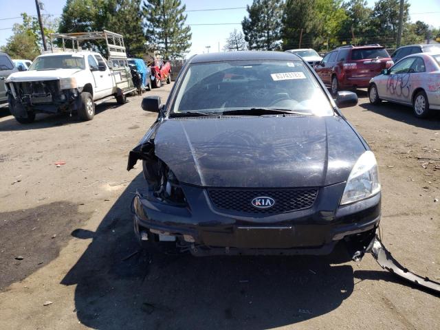 KNADE223496495106 - 2009 KIA RIO BASE BLACK photo 5