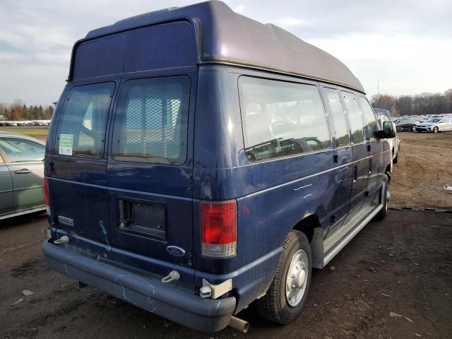 1FMNE11W97DA88982 - 2007 FORD ECONOLINE E150 WAGON BLUE photo 4