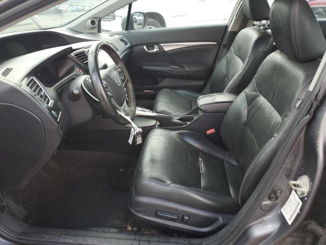2HGFB2F99FH547926 - 2015 HONDA CIVIC EXL GRAY photo 7