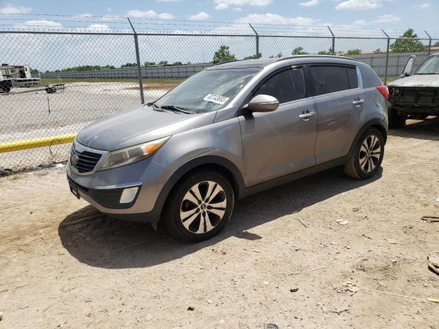 KNDPC3A28D7487503 - 2013 KIA SPORTAGE EX SILVER photo 1