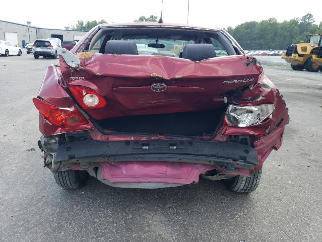 2T1BR32E46C646519 - 2006 TOYOTA COROLLA CE RED photo 6