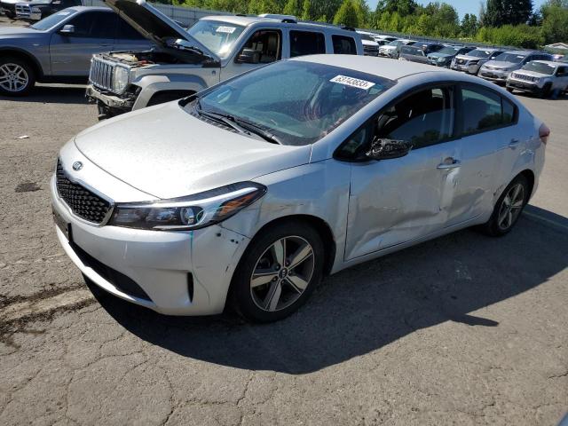 3KPFL4A76JE250050 - 2018 KIA FORTE LX SILVER photo 1