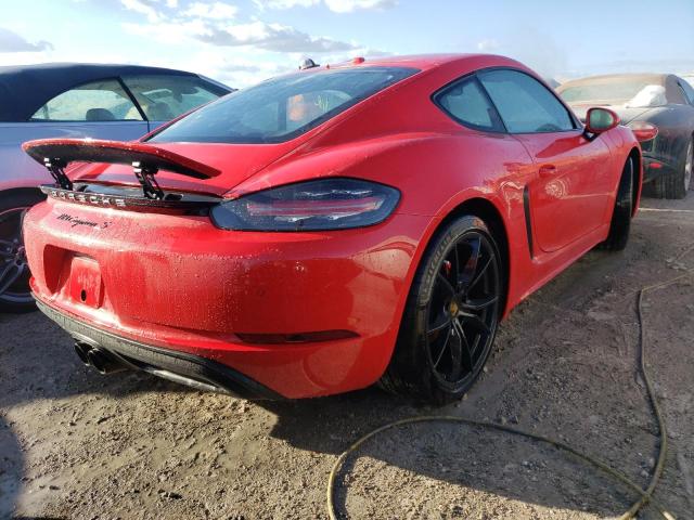 WP0AB2A80MK275019 - 2021 PORSCHE CAYMAN S RED photo 4