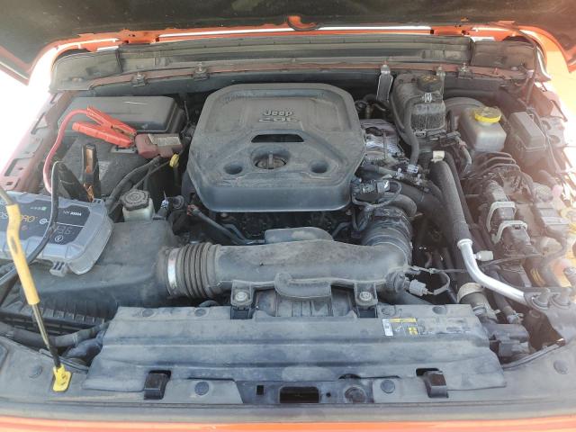 1C4HJXEN1JW306362 - 2018 JEEP WRANGLER U SAHARA Помаранчевий фото 12