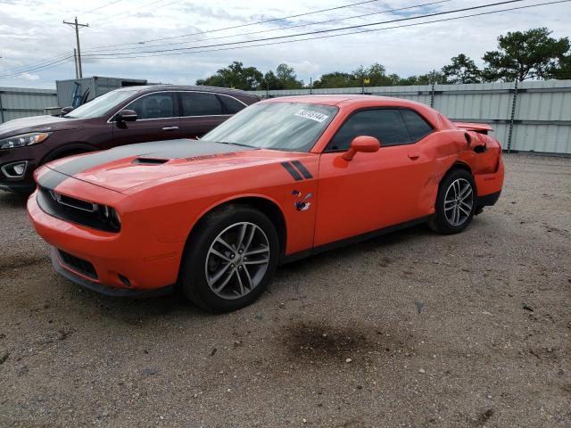 2C3CDZGG5KH594225 - 2019 DODGE CHALLENGER SXT ORANGE photo 1