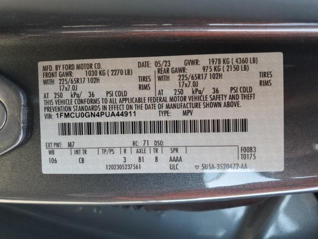 1FMCU0GN4PUA44911 - 2023 FORD ESCAPE ACTIVE Boz foto 12
