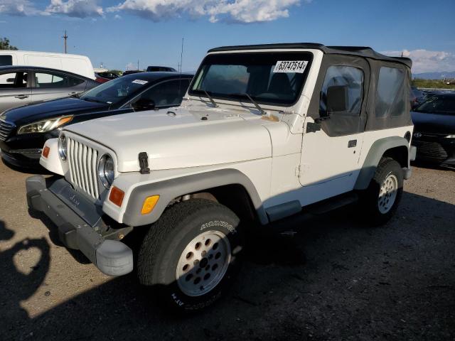 1J4FA29P11P315962 - 2001 JEEP WRANGLER SE WHITE photo 1