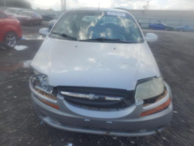 KL1TD66617B773842 - 2007 CHEVROLET AVEO BASE Gümüş foto 5