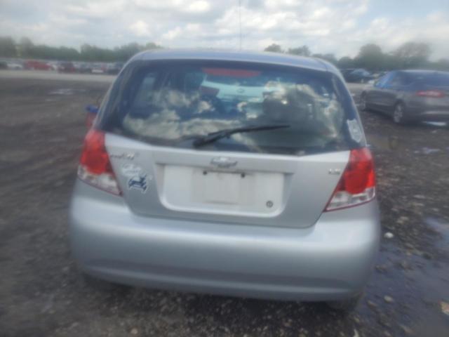 KL1TD66617B773842 - 2007 CHEVROLET AVEO BASE Gümüş foto 6