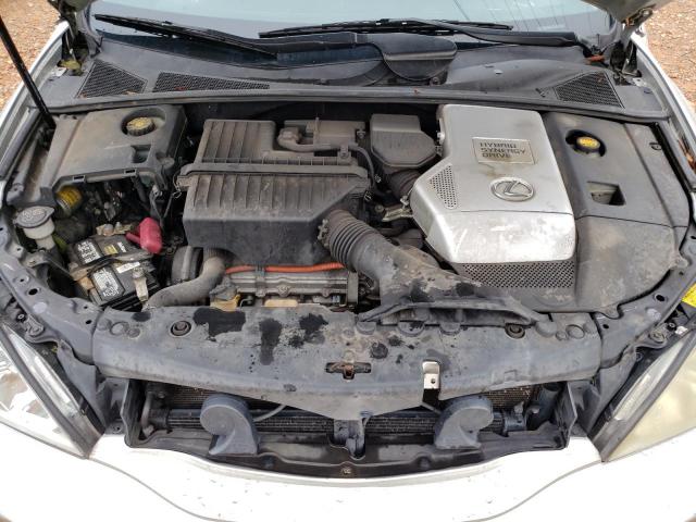 JTJHW31U460009049 - 2006 LEXUS RX 400H 400 SILVER photo 11