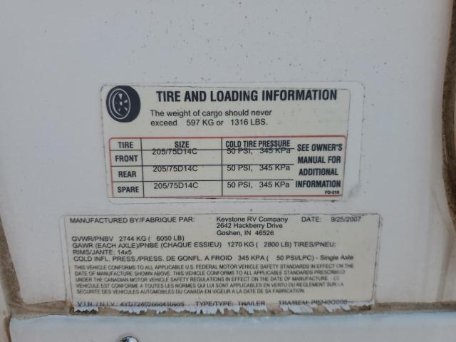 4YDT2402886410955 - 2008 OTHR TRAILER WHITE photo 10