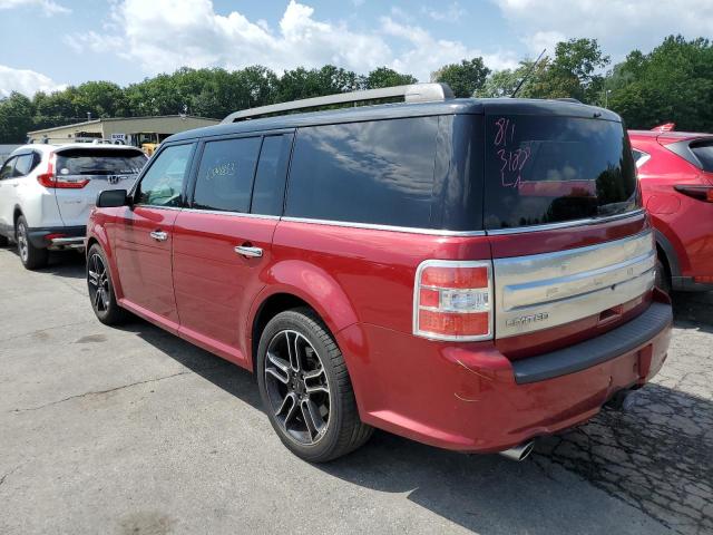 2FMHK6DT4EBD41195 - 2014 FORD FLEX LIMITED RED photo 2