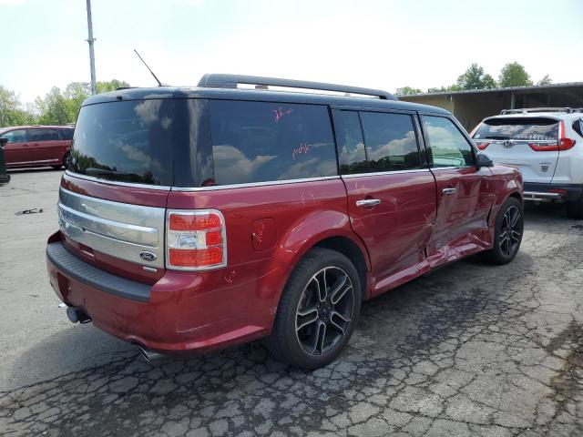 2FMHK6DT4EBD41195 - 2014 FORD FLEX LIMITED RED photo 3