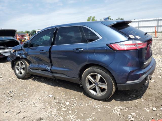 2FMPK4J90KBB00433 - 2019 FORD EDGE SEL BLUE photo 2