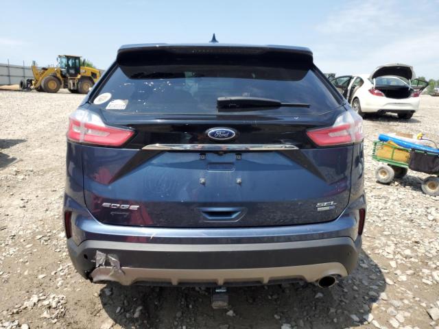 2FMPK4J90KBB00433 - 2019 FORD EDGE SEL BLUE photo 6