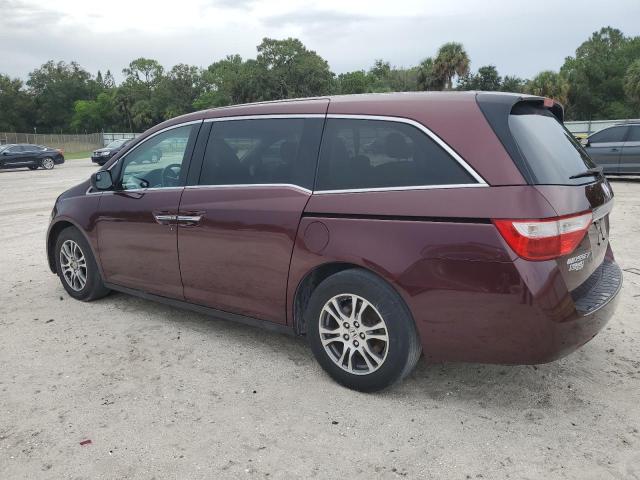 5FNRL5H61DB054757 - 2013 HONDA ODYSSEY EXL Tünd qırmızı foto 2